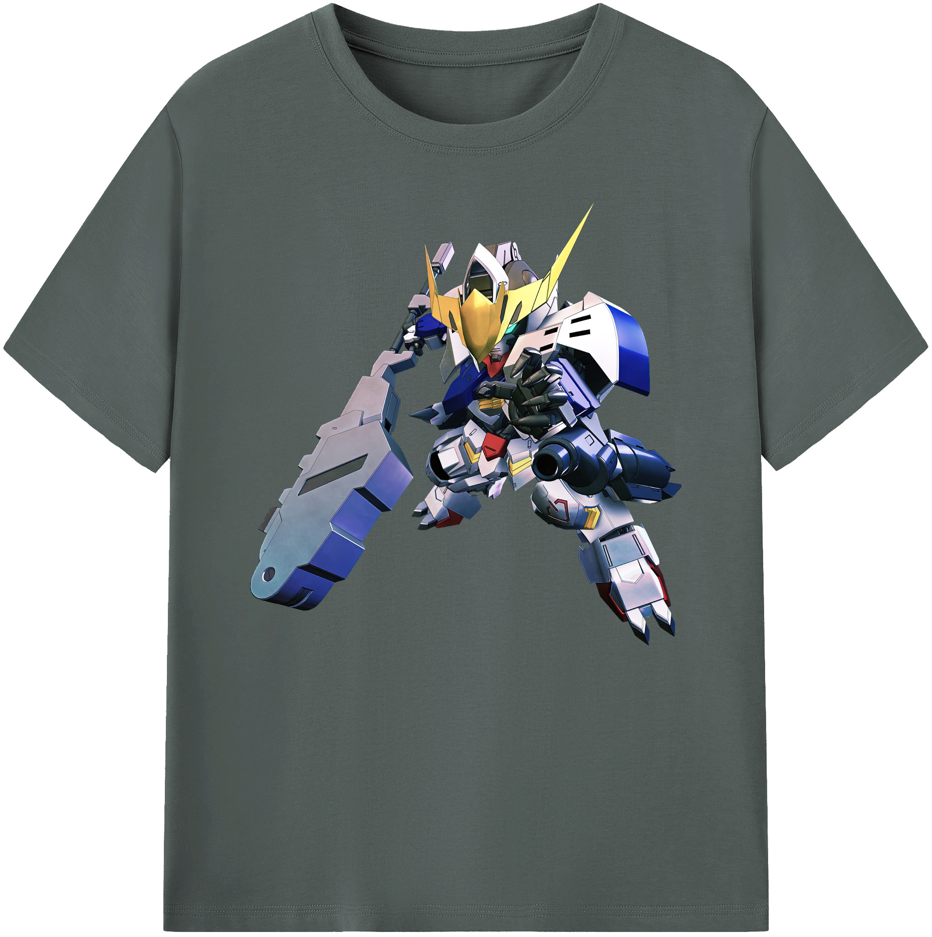 （画像用） 機動戦士ガンダム Mobile Suit Gundam 綿100％ メンズ半袖Tシャツ｜肌触りやわらか＆通気性